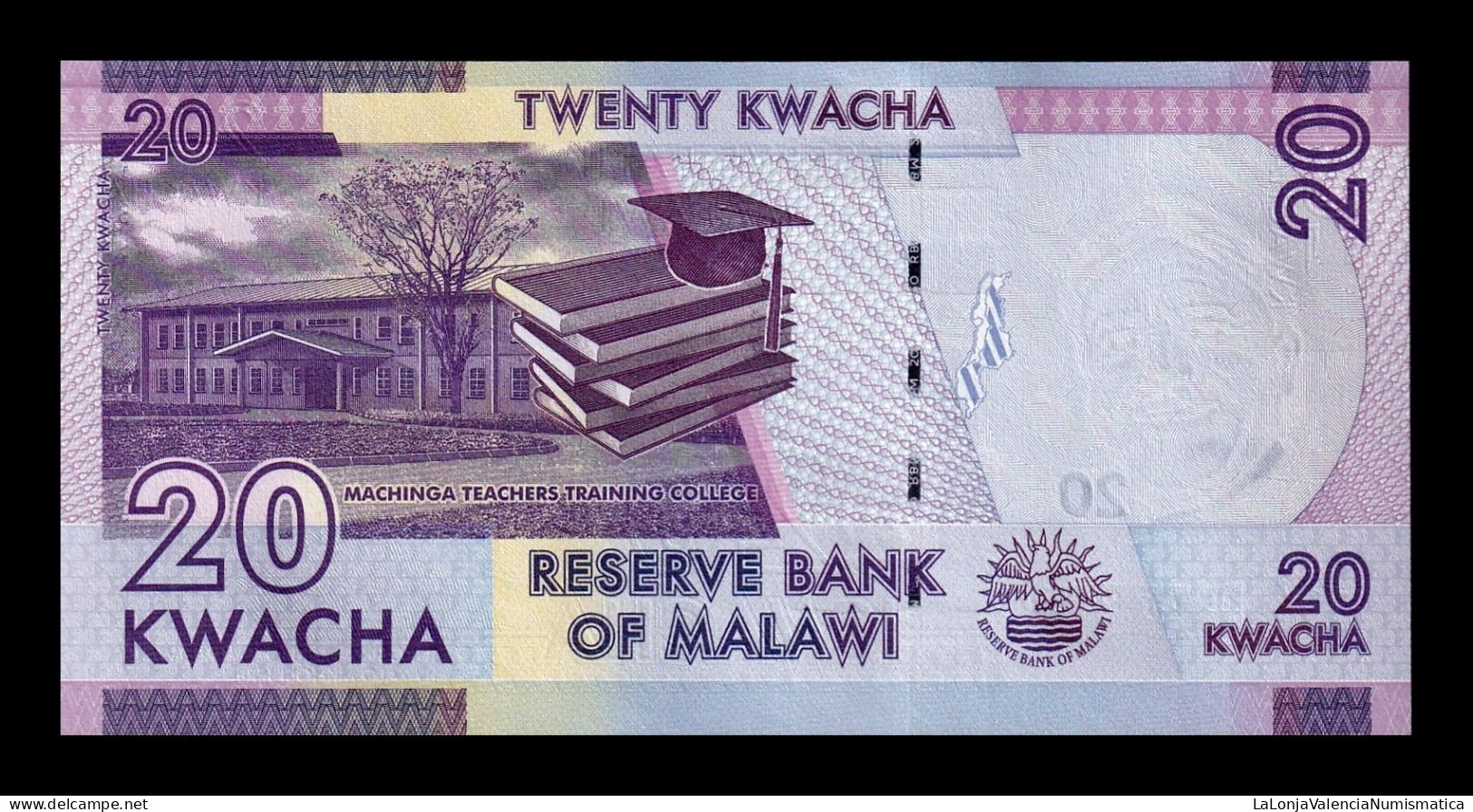 Malawi 20 Kwacha 2020 Pick 63f Sc Unc - Malawi