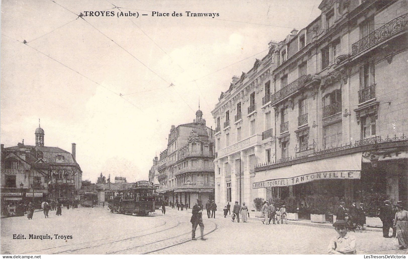 FRANCE - 10 - TROYES - Place Des Tramways - Carte Postale Ancienne - Troyes