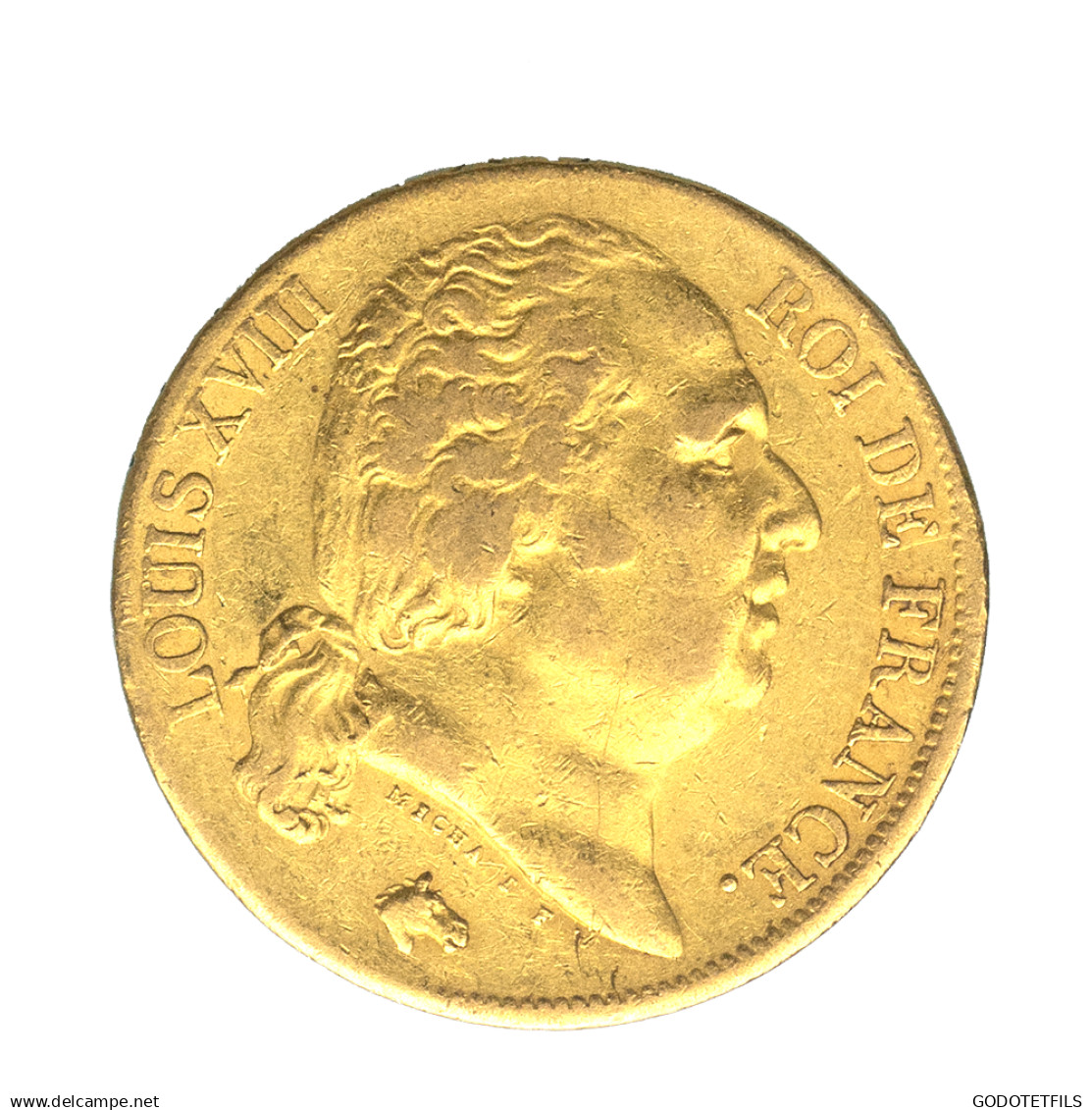 Louis XVIII-20 Francs 1817 Bayonne - 20 Francs (gold)