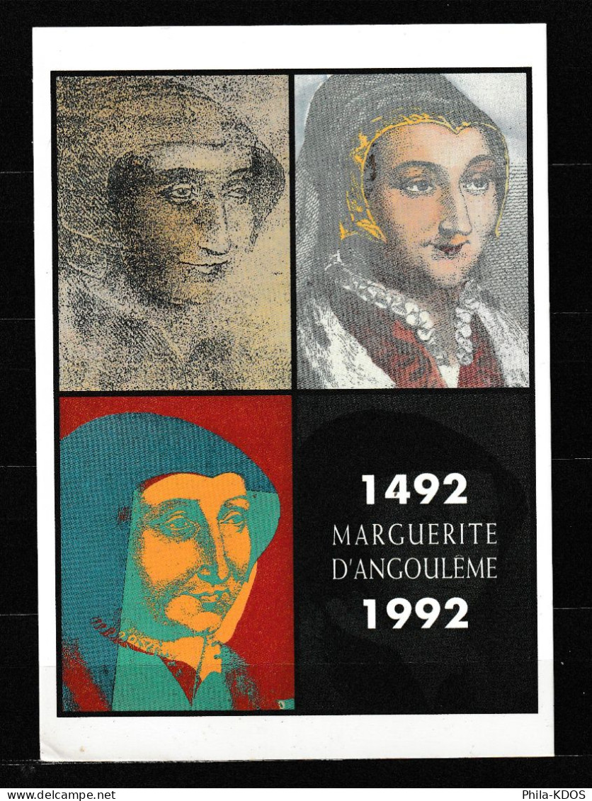 " MARGUERITE D'ANGOULEME " Sur Carte Maximum De 1992. N° YT 2746. Parfait état CM - Femmes Célèbres