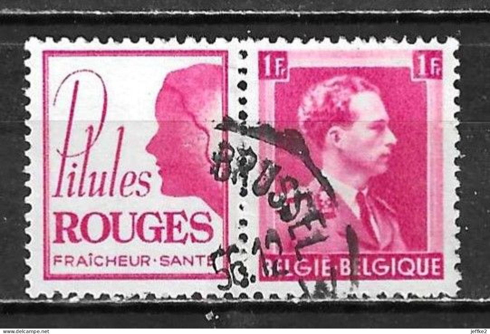 PU158  Leopold III Col Ouvert - Pilules Rouges - Bonne Valeur - Oblit. - LOOK!!!! - Used