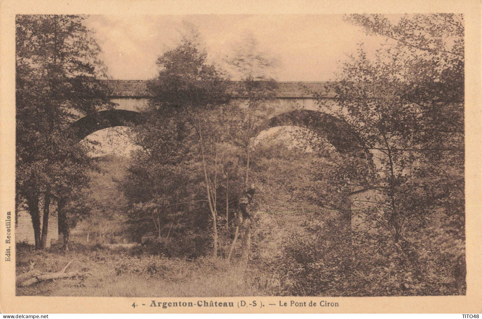 FR-79 DEUX-SÈVRES - ARGENTON-CHÂTEAU - Le Pont De Ciron - Argenton Chateau