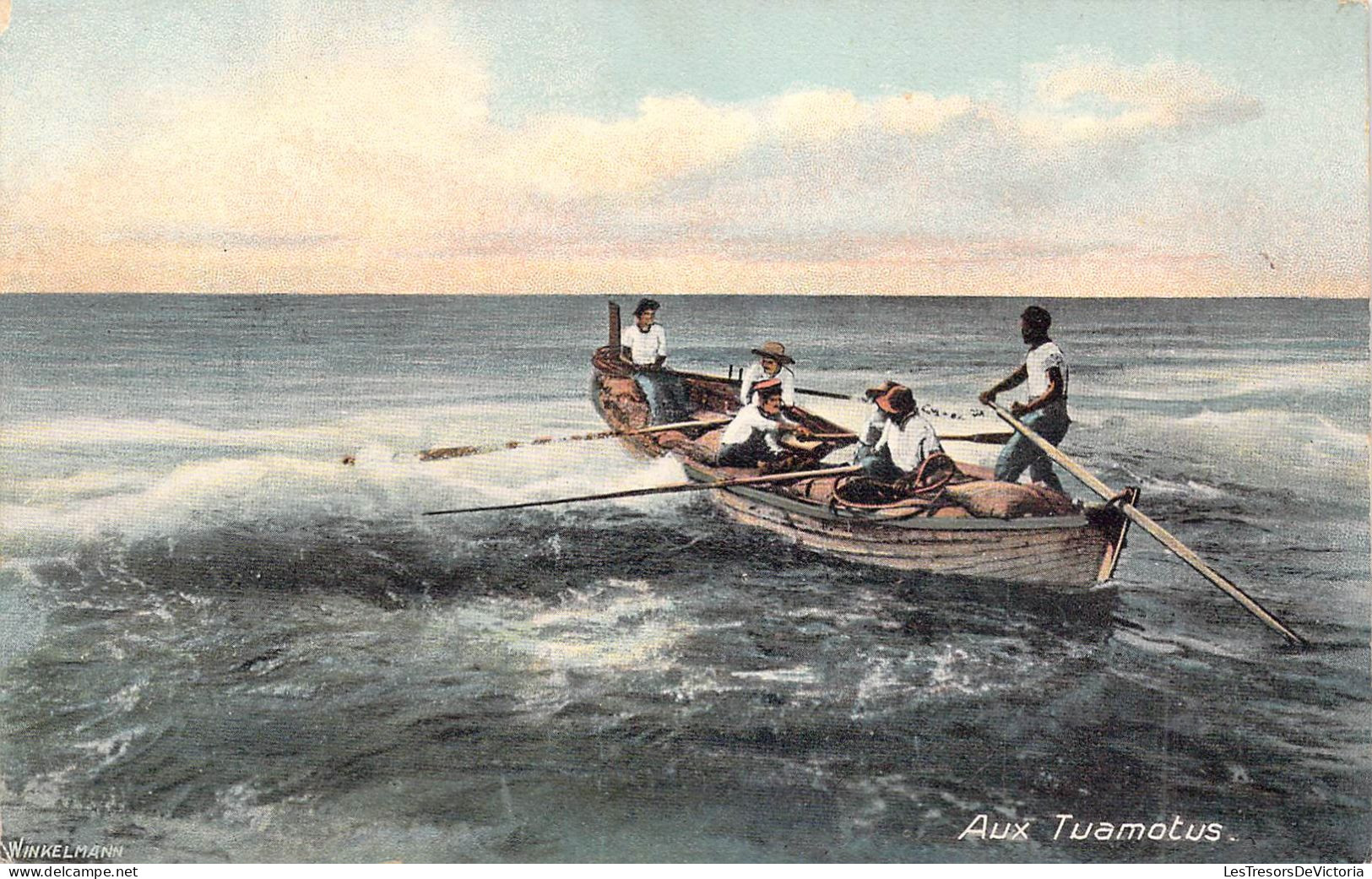 POLYNESIE FRANCAISE - AUX TUAMOTUS - Carte Postale Ancienne - Polynésie Française