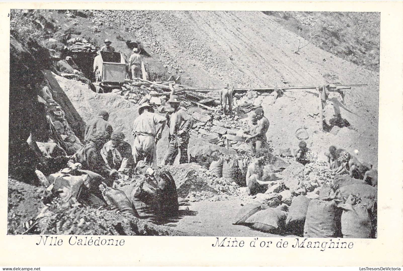 NOUVELLE CALEDONIE - Mine D'or De Manghine - Carte Postale Ancienne - Nouvelle Calédonie