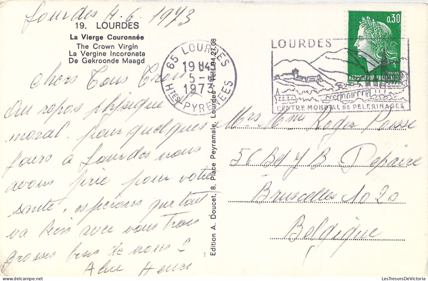 FRANCE - 65 - LOURDES - La Vierge Couronnée - Carte Postale Ancienne - Lourdes