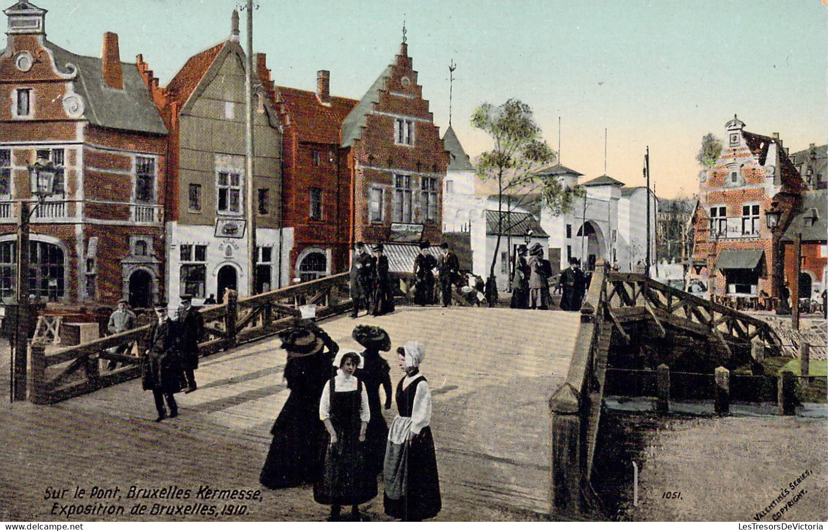 BELGIQUE - Sur Le Pont - Bruxelles Kermesse - Exposition De Bruxelles 1910 - Carte Postale Ancienne - Universal Exhibitions