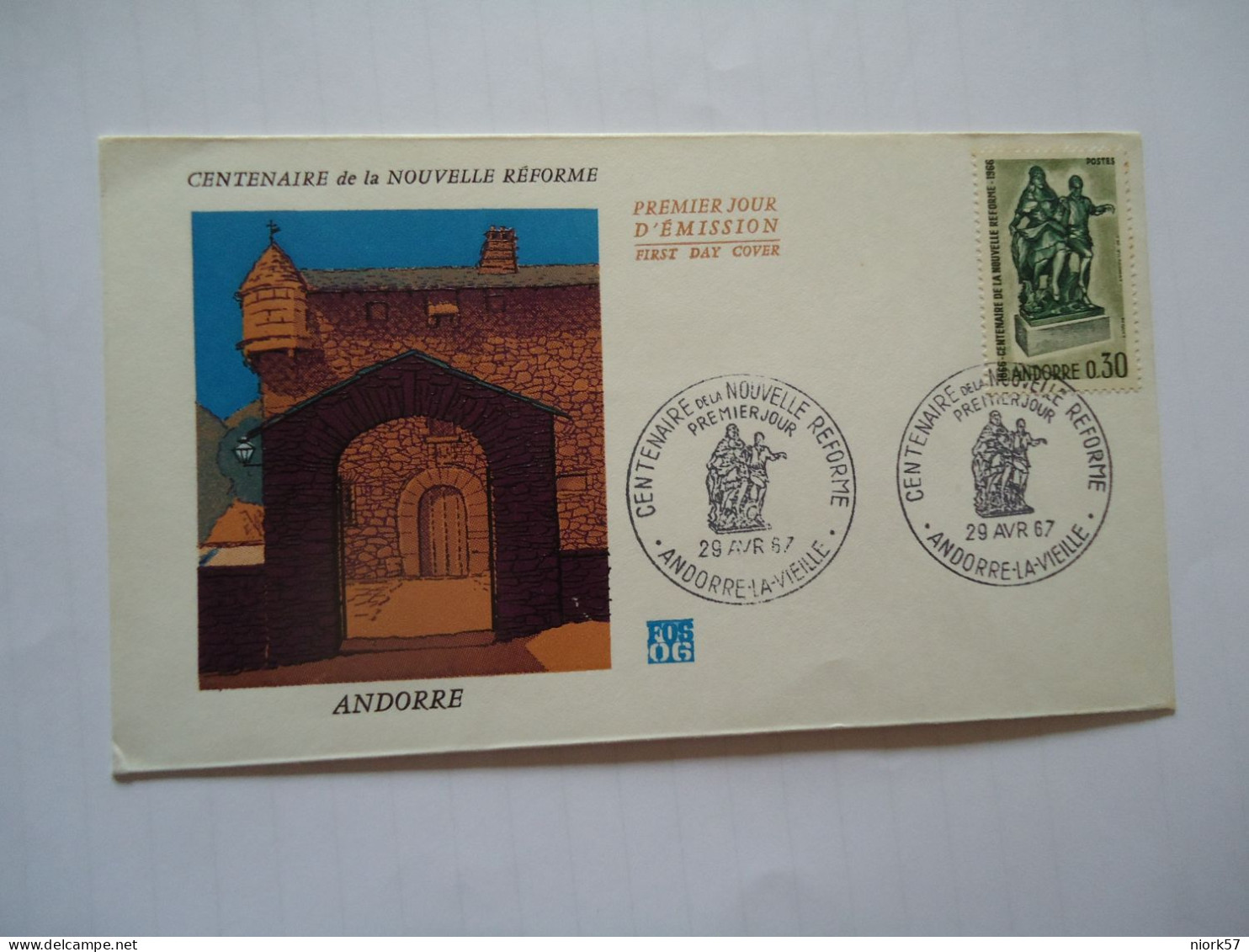 ANDORRA FDC 1967 NOUVELLE REPORME - Sonstige & Ohne Zuordnung