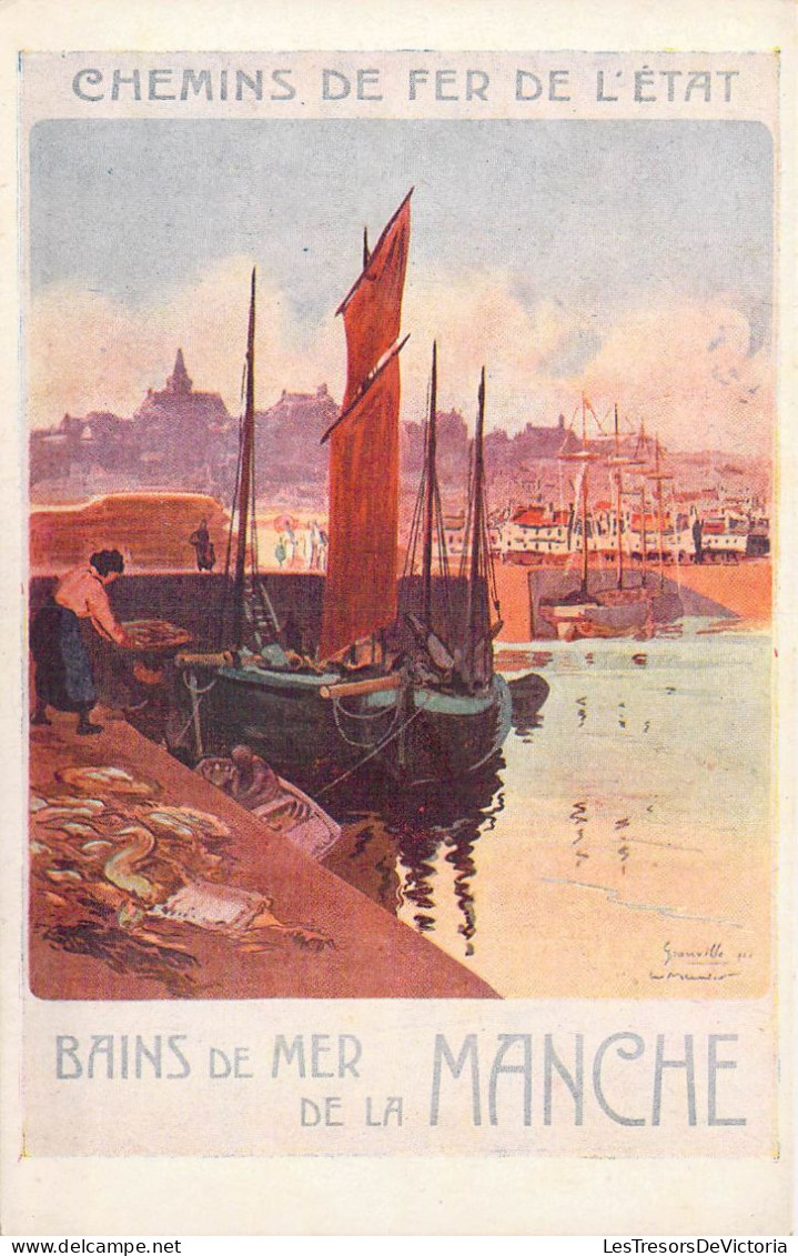 FRANCE - Bains De Mer De La Manche - Chemins De Fer De L'état - Carte Postale Ancienne - Other & Unclassified