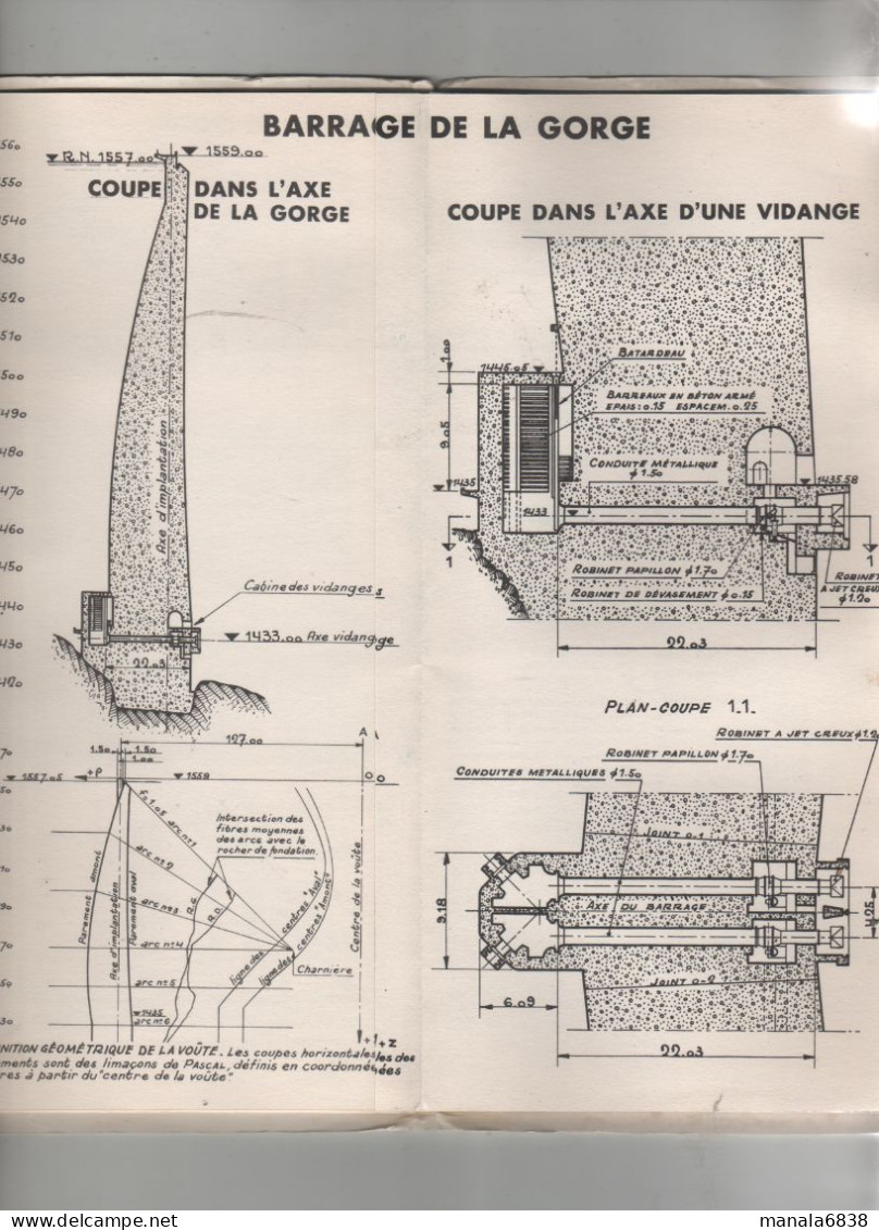 Aménagement Roselend Usine De La Bathie 1961 - Arbeitsbeschaffung