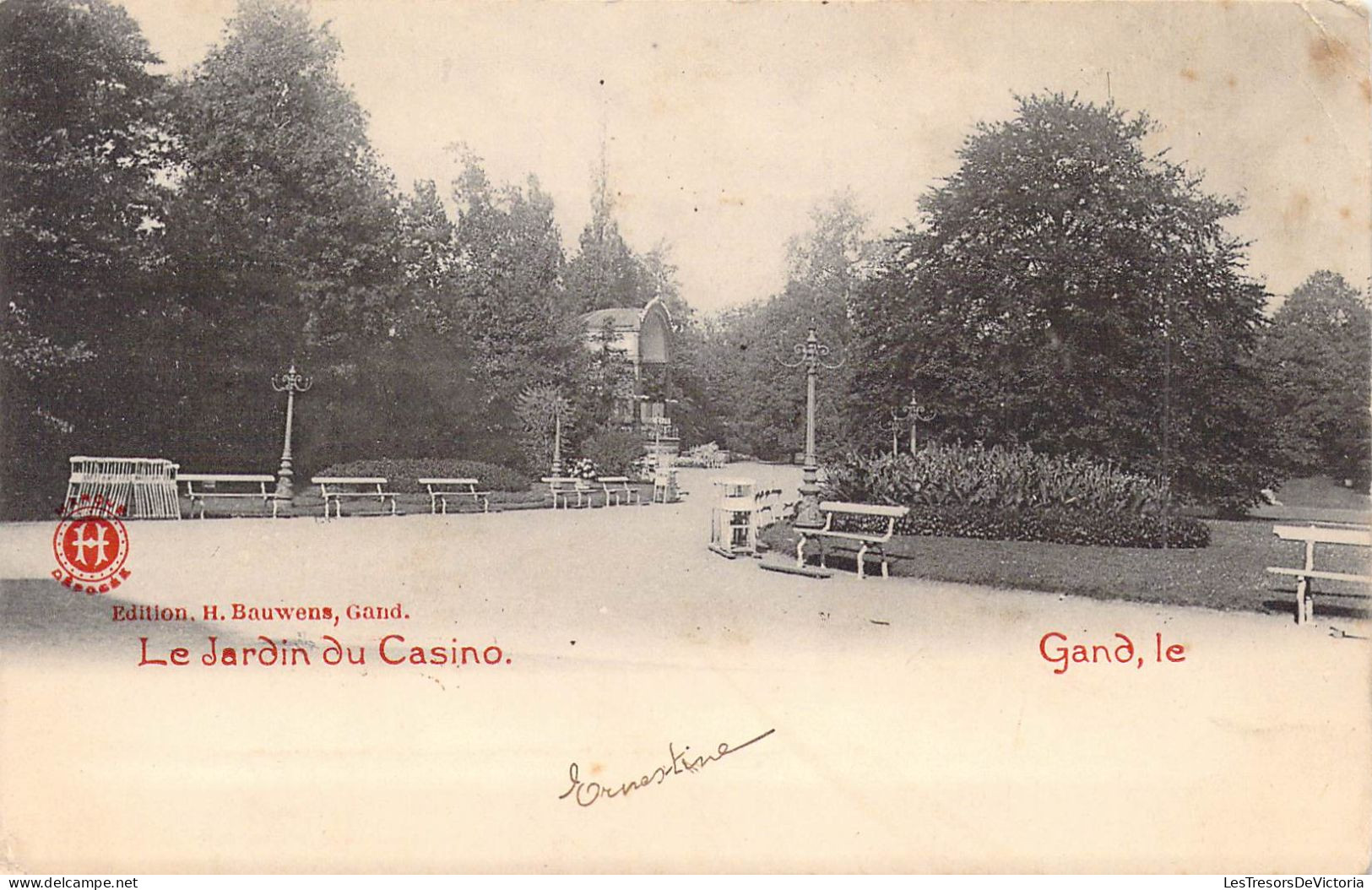 BELGIQUE - GENT - Le Jardin Du Casino - Edition H Bauwens - Carte Postale Ancienne - Gent