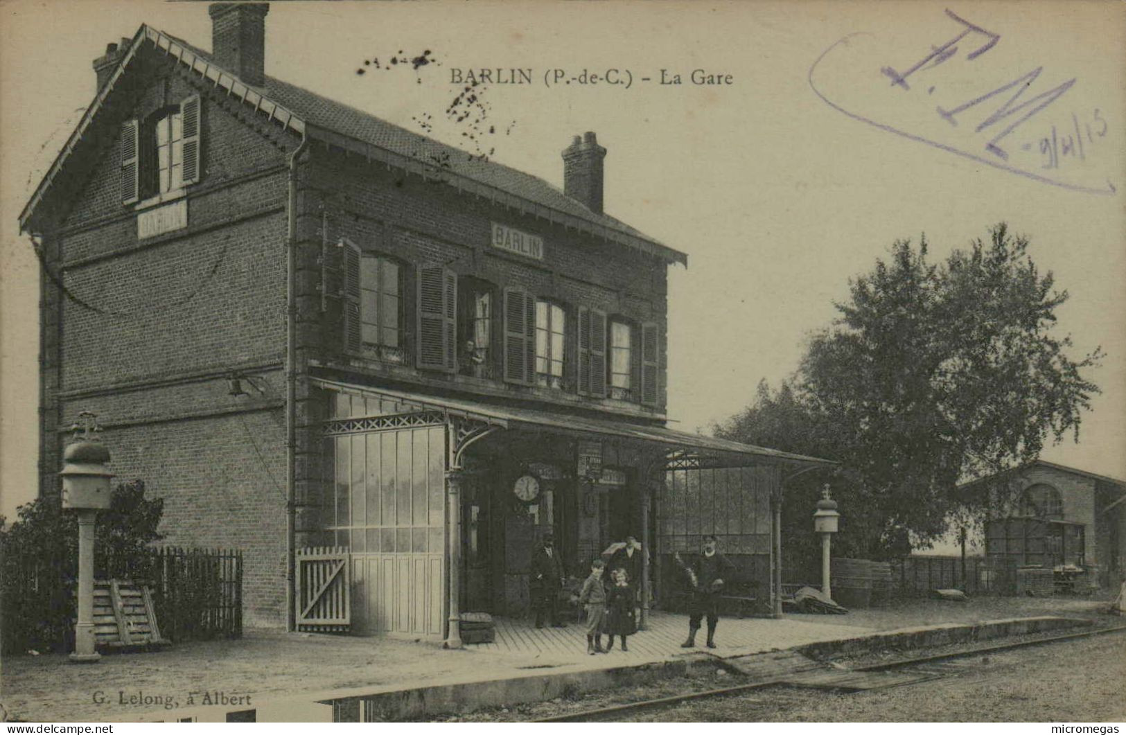 62 - BARLIN - La Gare - Barlin