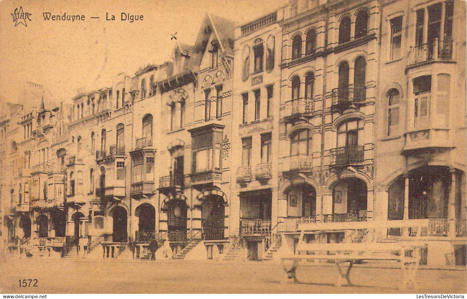 BELGIQUE - Wenduine - La Digue - Carte Postale Ancienne - Wenduine