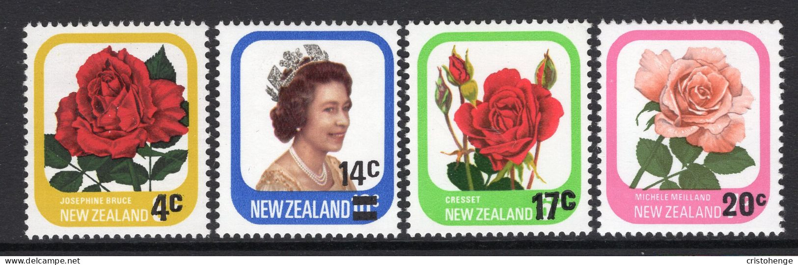 New Zealand 1979-80 Surcharges Set HM (SG 1201-1203b) - Ungebraucht