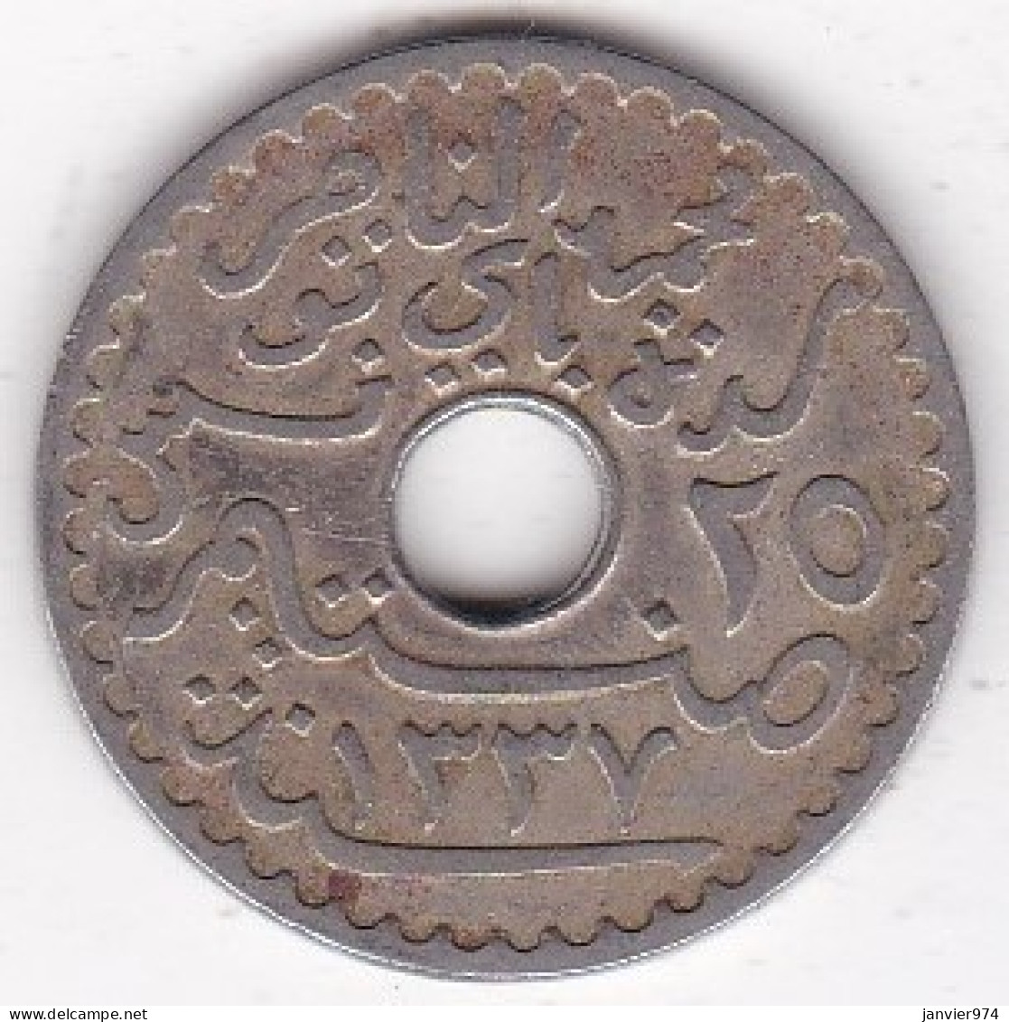 Protectorat Français 25 Centimes 1919 , Bronze Nickel, Lec# 130 - Túnez
