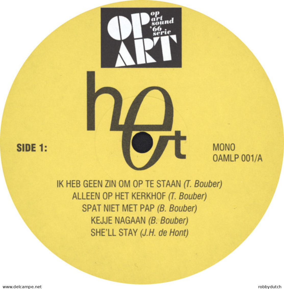 * 10" LP *  HET - HET (Holland 1966/1999 EX!!) - Andere - Nederlandstalig