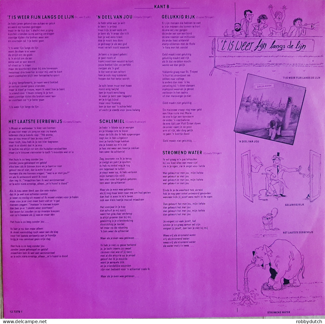 * LP *  DRUKWERK - 'N DEEL VAN JOU (Holland 1985 EX) - Sonstige - Niederländische Musik