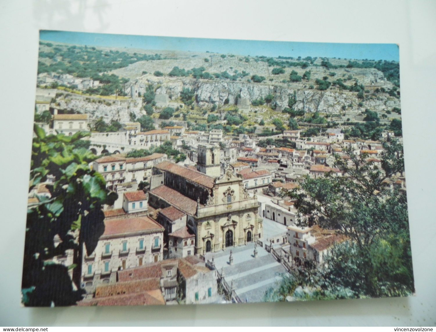 Cartolina Viaggiata  "CHIESA DI S. PIETRO E PANORAMA - MODICA" 1972 - Modica