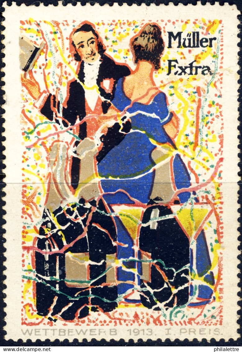 GERMANY - 1913 MÜLLER EXTRA Reklamemarke / Poster Stamp / Wettbewerb 1913 1. Preis - Used - Sonstige & Ohne Zuordnung