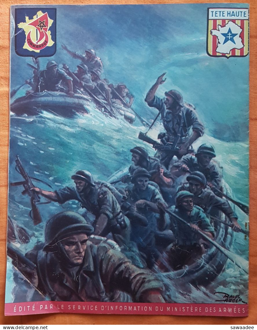 REVUE - COMMANDOS D'AFRIQUE - N° SPECIAL - SUPPLEMENT L'ARMEE FRANCAISE AU COMBAT - ILLUSTRATIONS - 1946 - 32 PAGES - Français