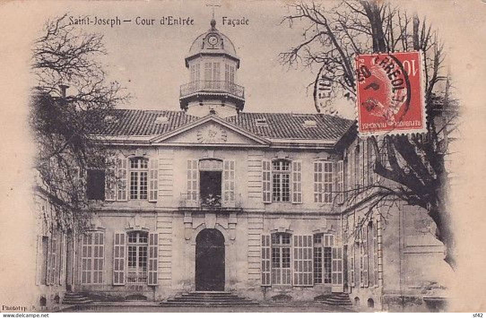 MARSEILLE             SAINT JOSEPH        COUR D ENTREE. FACADE - Saint Marcel, La Barasse, St Menet