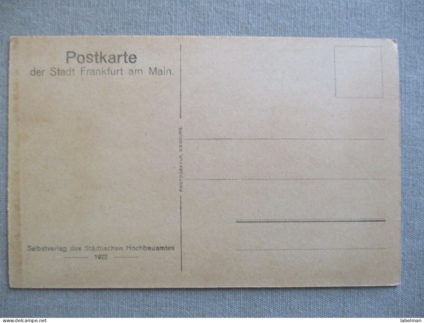 GERMANY DEUTSCHLAND FRANKFURT RÖMERHOF CASTLE CARTE POSTALE ANSICHTSKARTE CARTOLINA CP AK PC POSTCARD CARD POSTKARTE - Dahlem