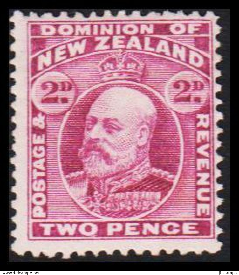 1909-1916. New Zealand. Edward VII TWO PENCE  Perf. 14 X 14½. Hinged. (MICHEL 124) - JF533657 - Unused Stamps