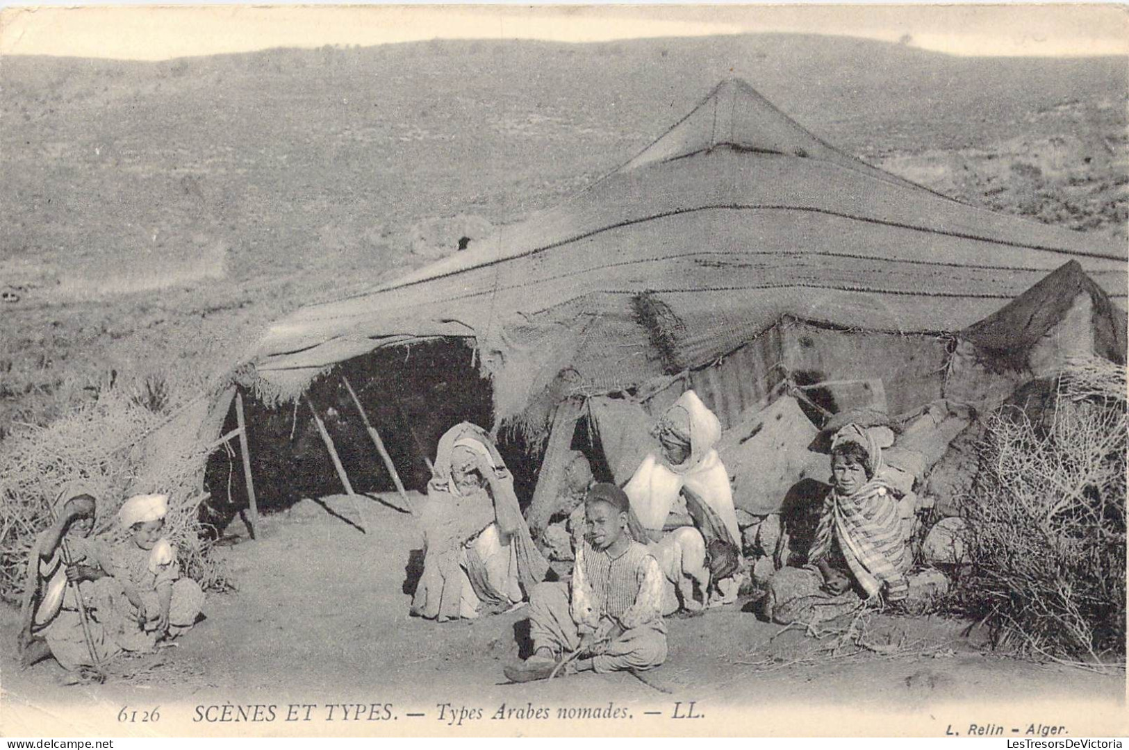 ALGERIE - Scènes & Types - Types Arabes Nomades - Carte Postale Ancienne - Scenes