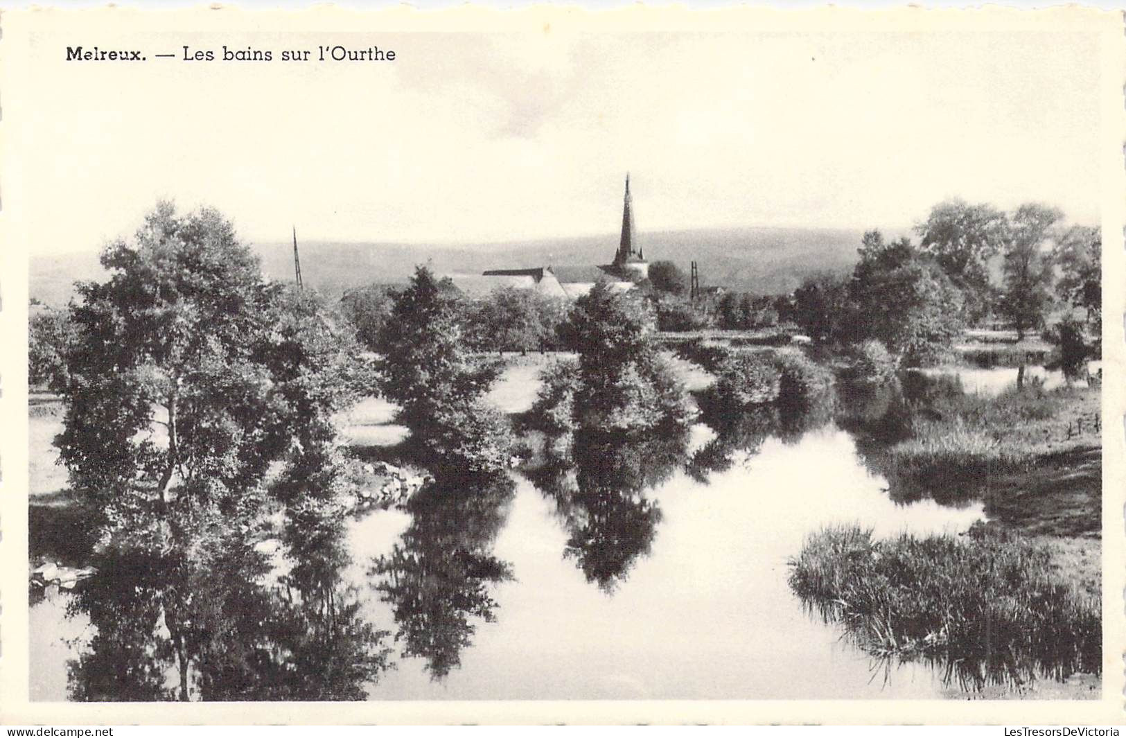 BELGIQUE - MELREUX - Les Bains Sur L'Ourthe - Carte Poste Ancienne - Sonstige & Ohne Zuordnung