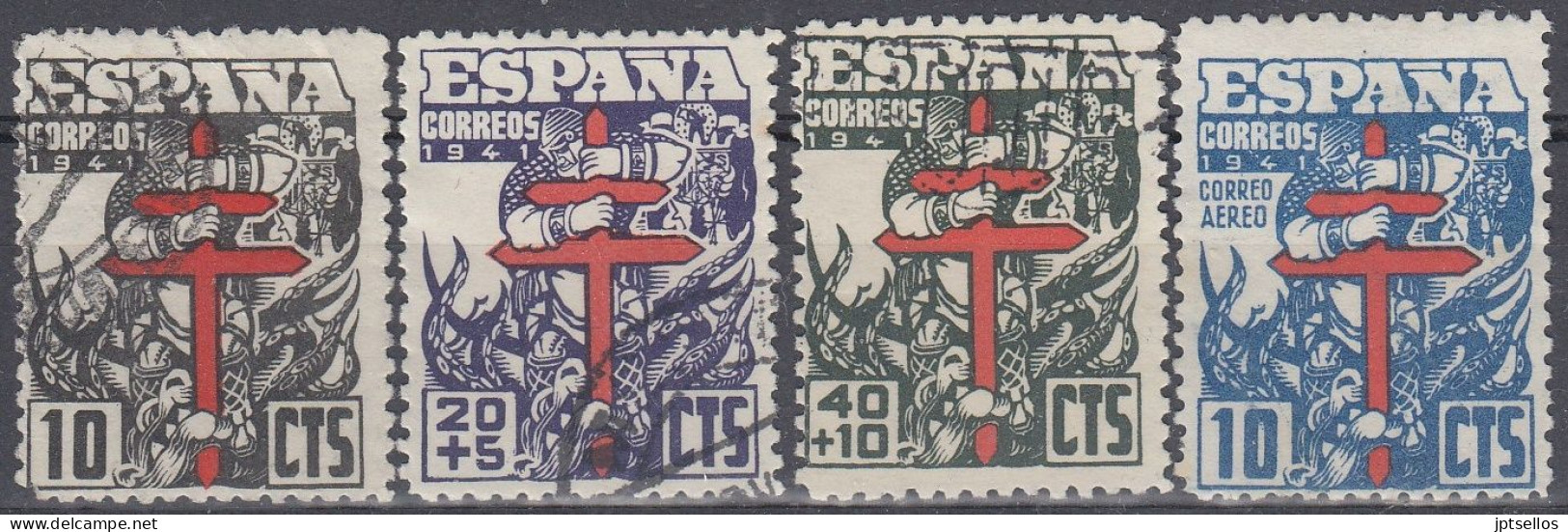 ESPAÑA 1941 Nº 948/951 USADO REF.01 - Gebraucht