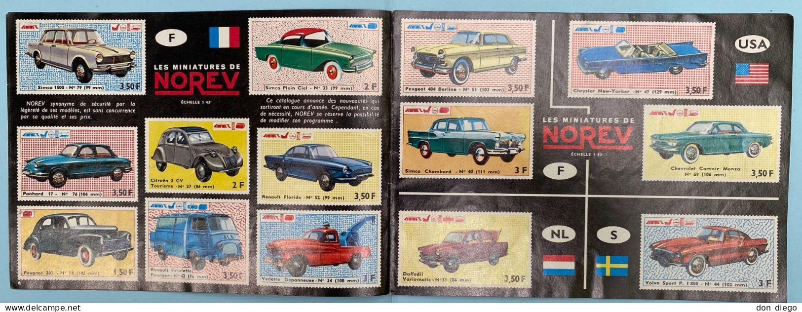 Catalogue Miniatures NOREV 1965 Voitures / Camions / Bus / Travaux Publics - Cataloghi