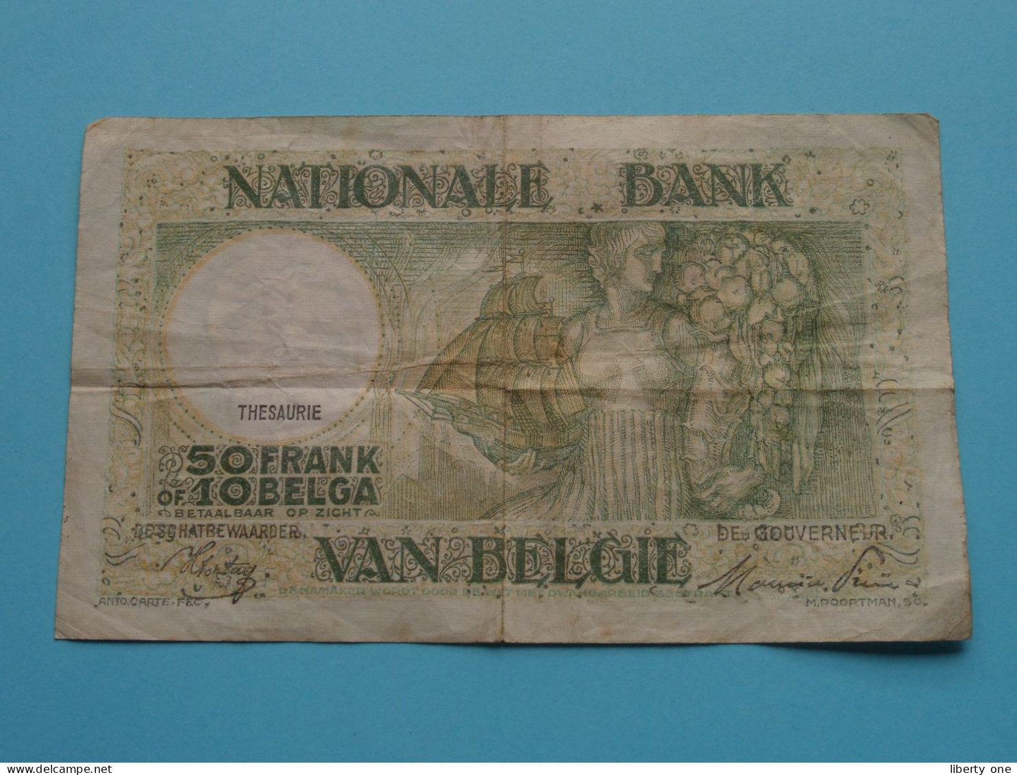 50 Francs Ou 10 Belgas ( 12-12-44 > 5778Q0196 ) Belgique / België ( Voir / See > Scans ) Circuler ! - Andere & Zonder Classificatie