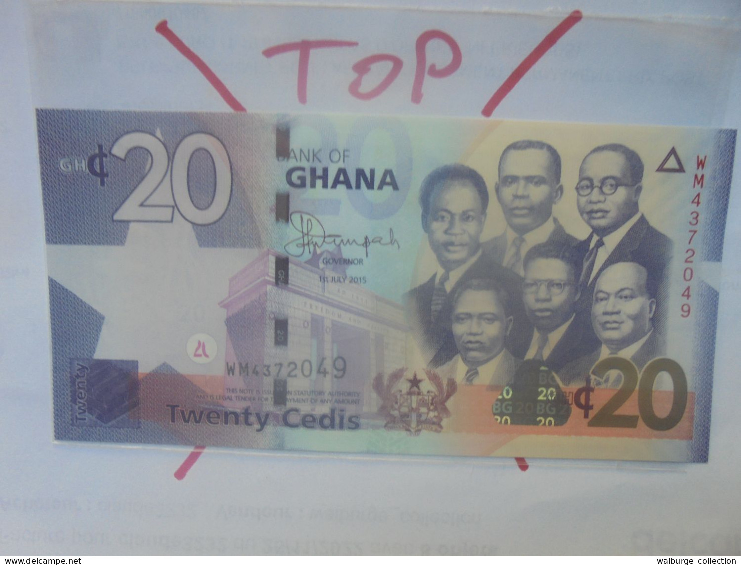 GHANA 20 CEDIS 2015 Neuf (B.29) - Ghana