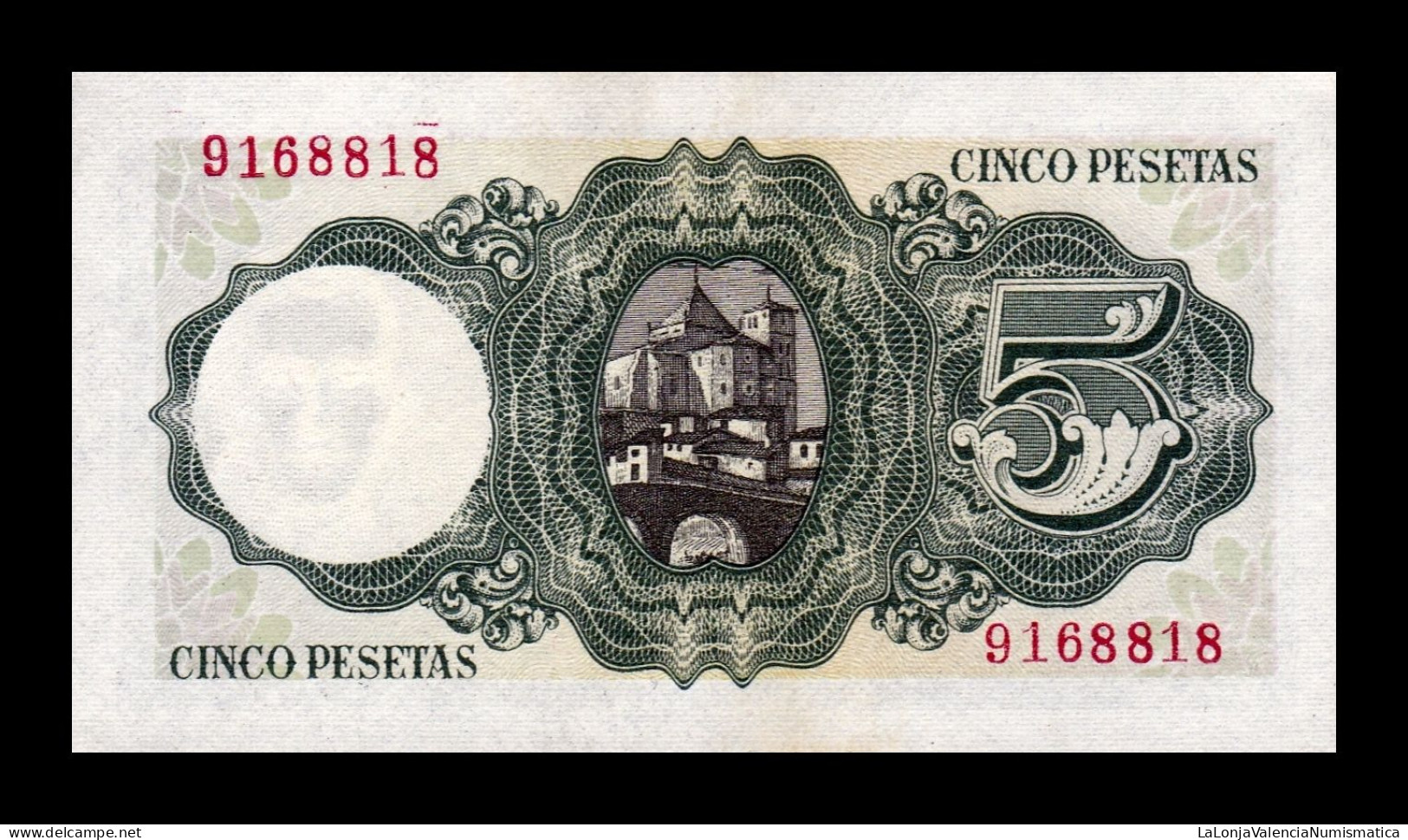 España Spain 5 Pesetas Jaime Balmes 1951 Pick 140 Sin Serie Sc Unc - 5 Peseten