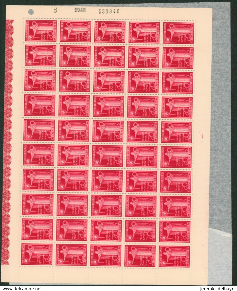 Série dite BODOVAN soit n°728/736** neuf sans charnières (MNH) en feuille de 100 timbres pliés en deux + protection.