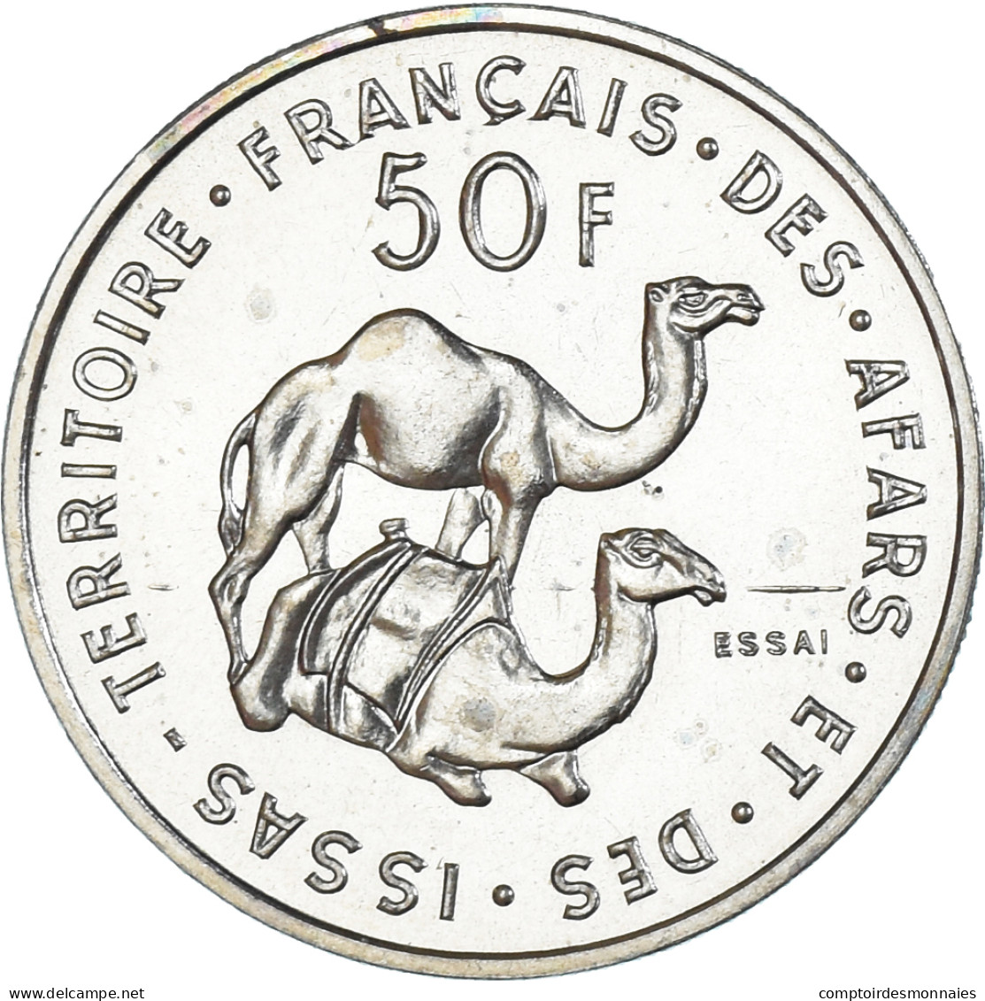 Monnaie, Territoire Français Des Afars Et Des Issas, 50 Francs, 1970, MDP, ESSAI - Djibouti