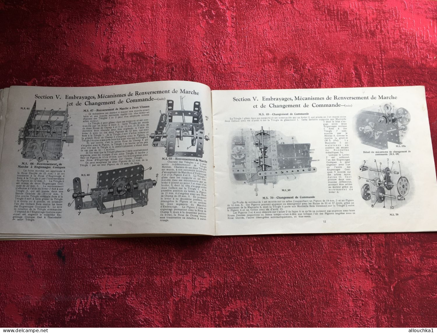 MECCANO Catalogue livre revue Jouets anciens Meccano Catalog book review Old toys Meccano