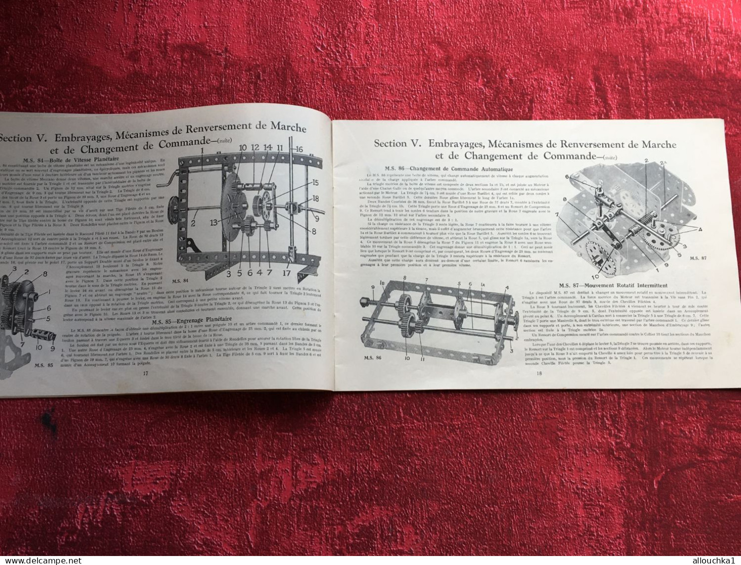 MECCANO Catalogue livre revue Jouets anciens Meccano Catalog book review Old toys Meccano