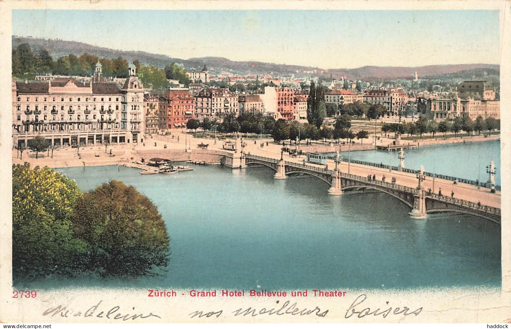 ZURICH : GRAND HOTEL BELLEVUE - Bellevue