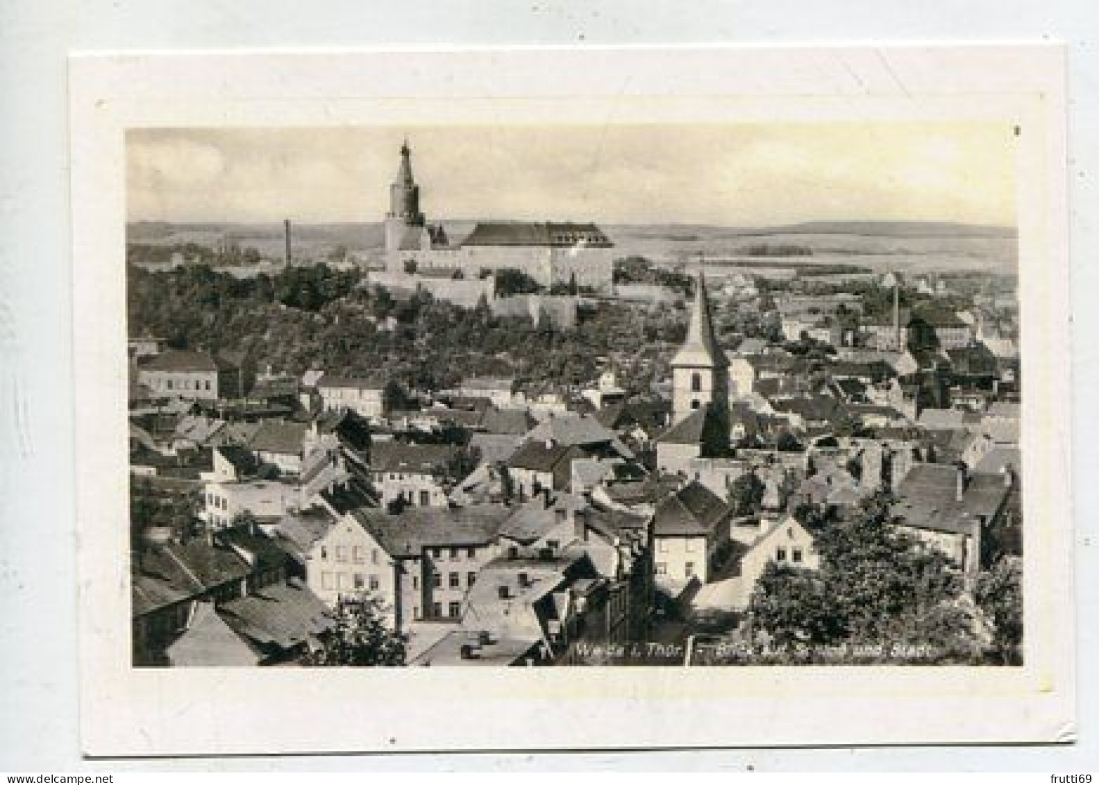 AK 136561 GERMANY - Weida - Blick Auf. Schloß Und Stadt - MODERN REPRODUCTION CARD - Weida