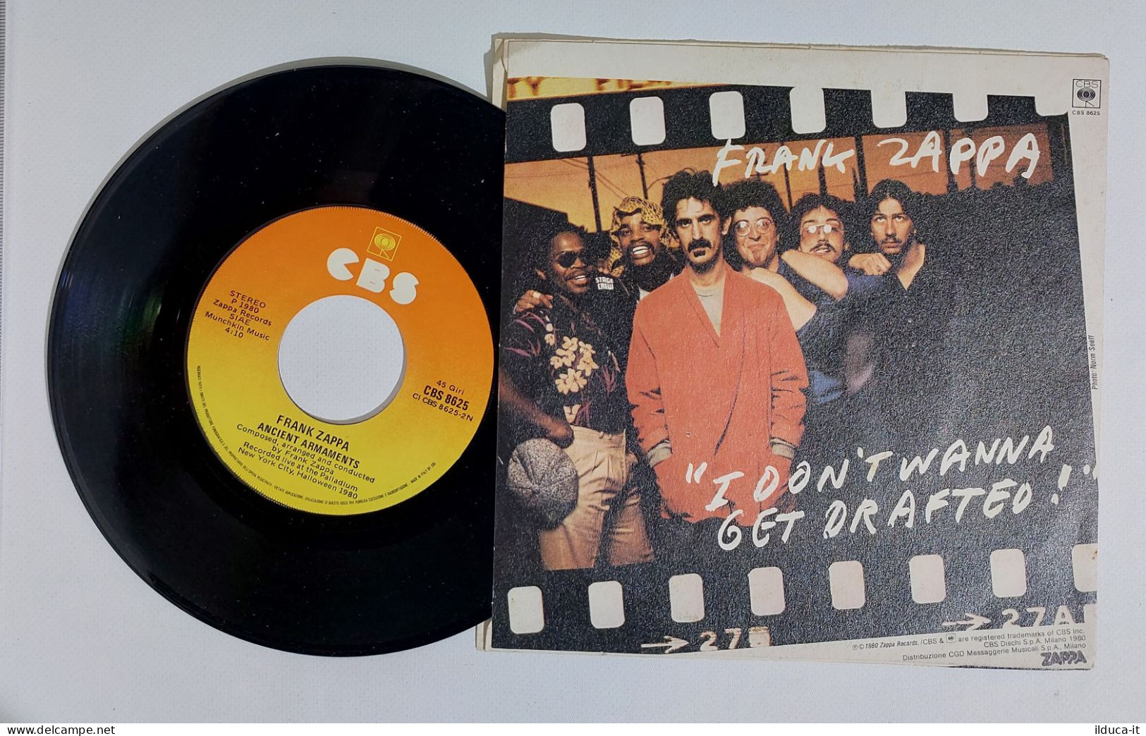 I115274 45 Giri 7" - Frank Zappa - I Don't Wanna Get Drafted / Ancient Armaments - Disco, Pop