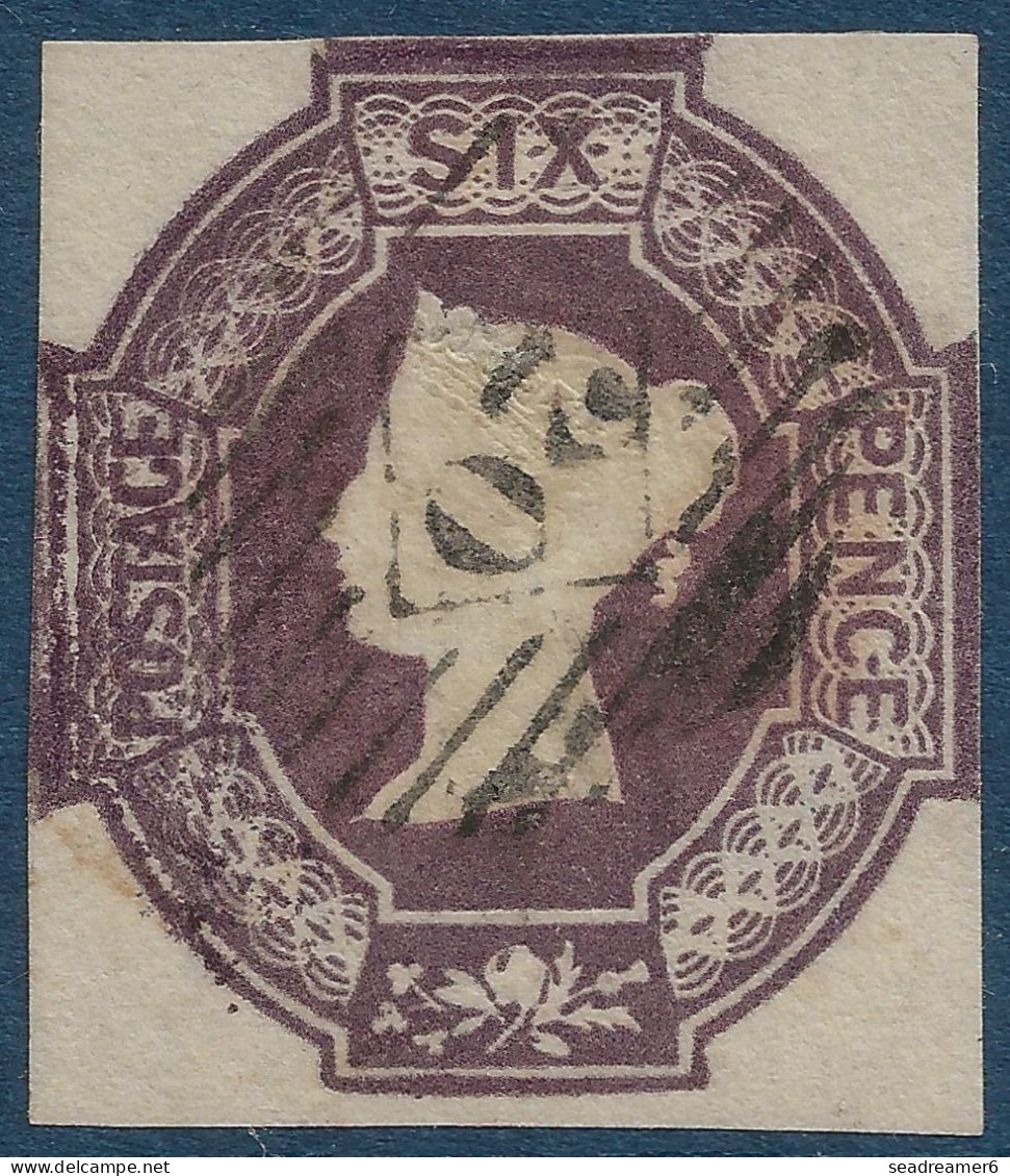 Grande Bretagne N°5 6 Pence Mauve Obliteration Légère Ovale Chiffre 20 Très Frais & TTB - Usados