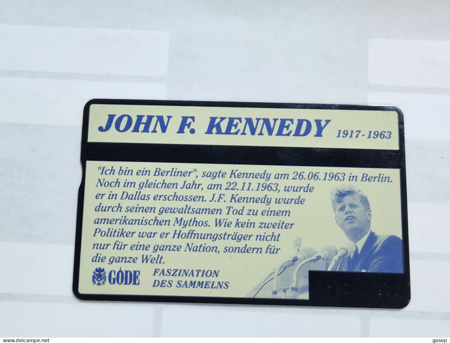 United Kingdom-(BTO-036)-J.F.KENNEDY-(65)(5units)(305K11264)price Cataloge MINT-6.00£+1card Prepiad Free - BT Overseas Issues