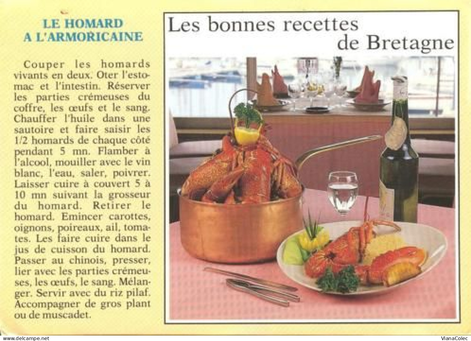 Homard à l'armoricaine : Recette de Homard à l'armoricaine