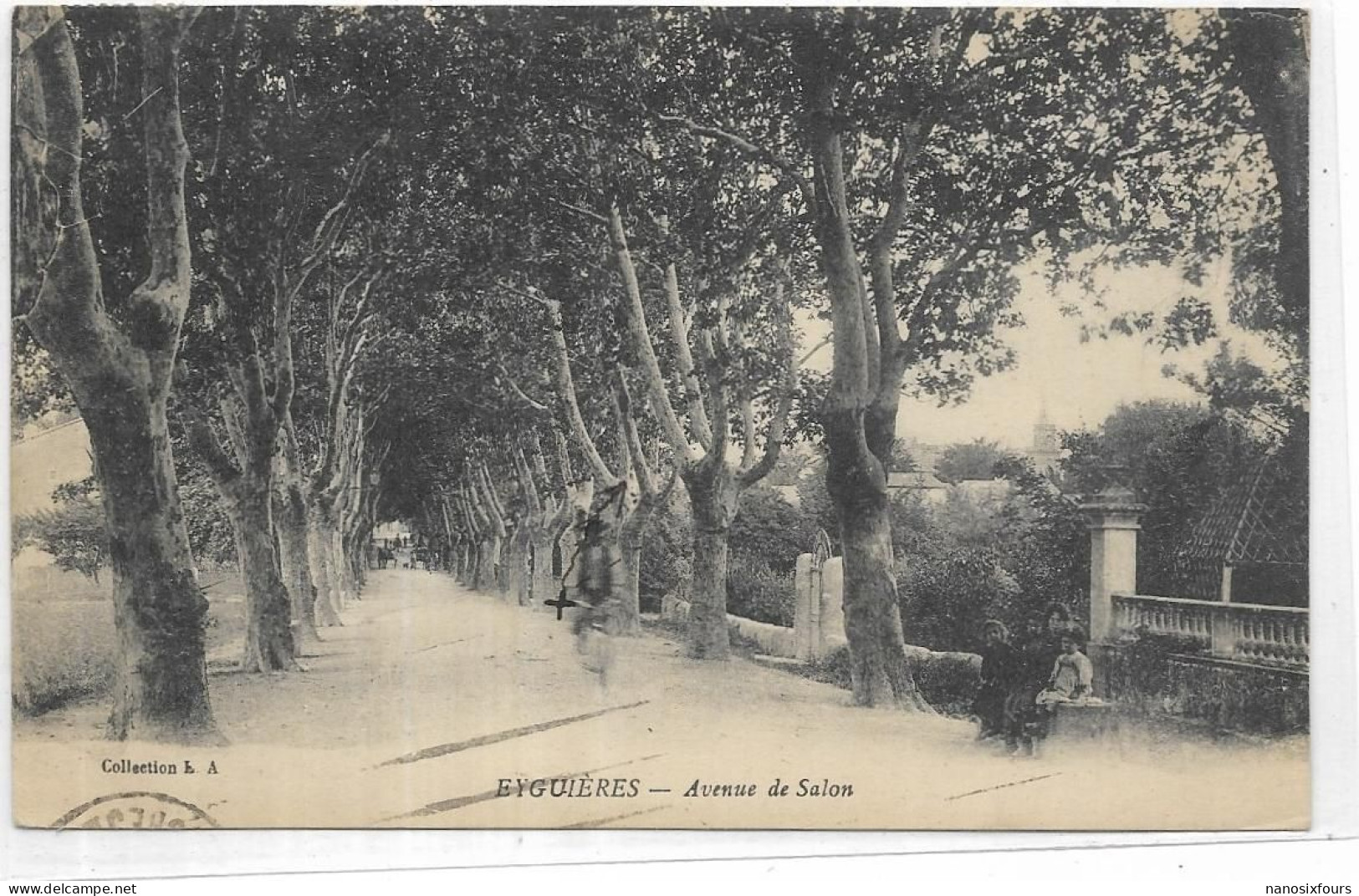 D 13. EYGUIERES. AVENUE DE SALON. CARTE ECRITE - Eyguieres