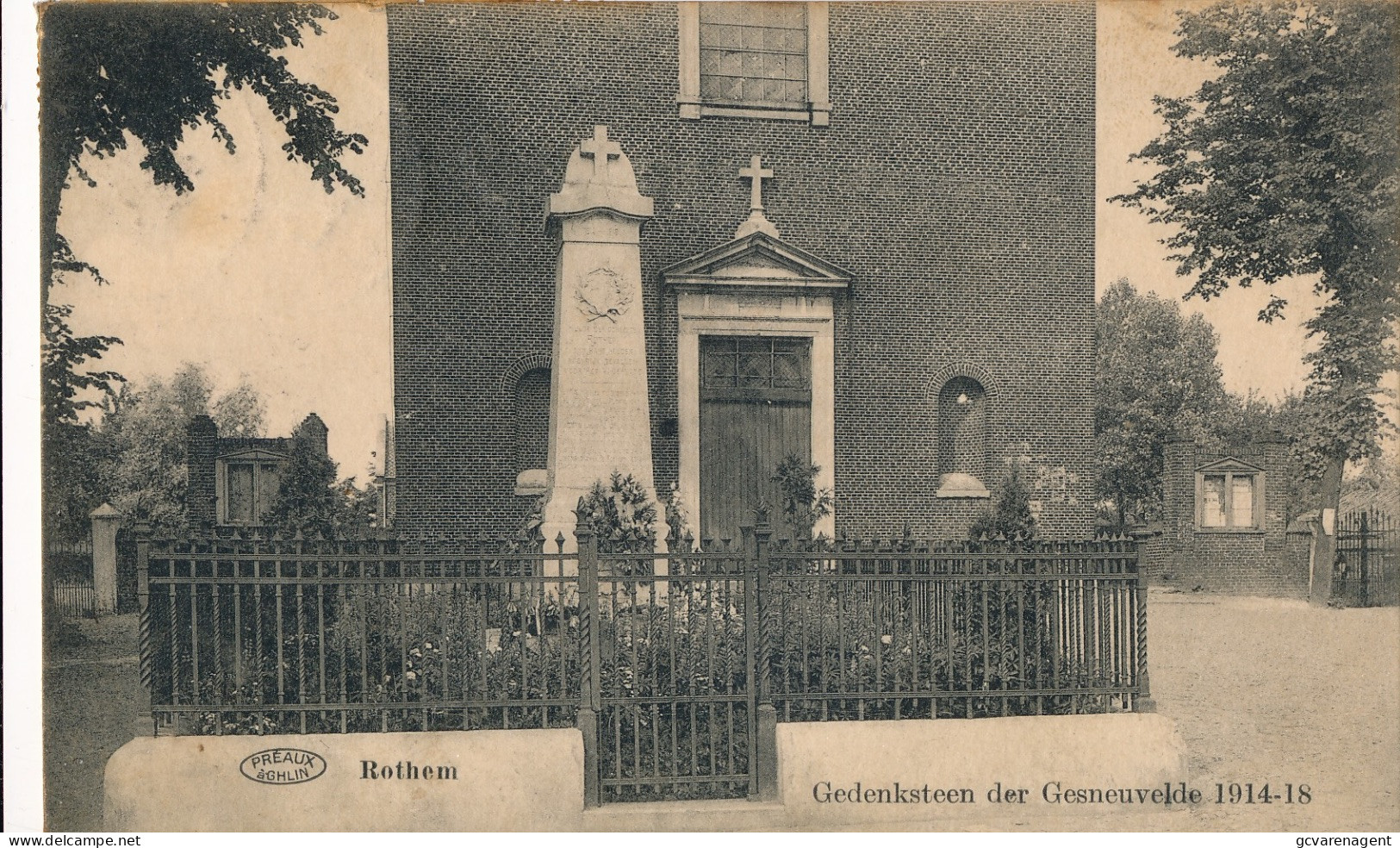 ROTHEM   GEDENKSTEEN DER GESNEUVELDE 1914 _ 18         2 SCANS - Maaseik