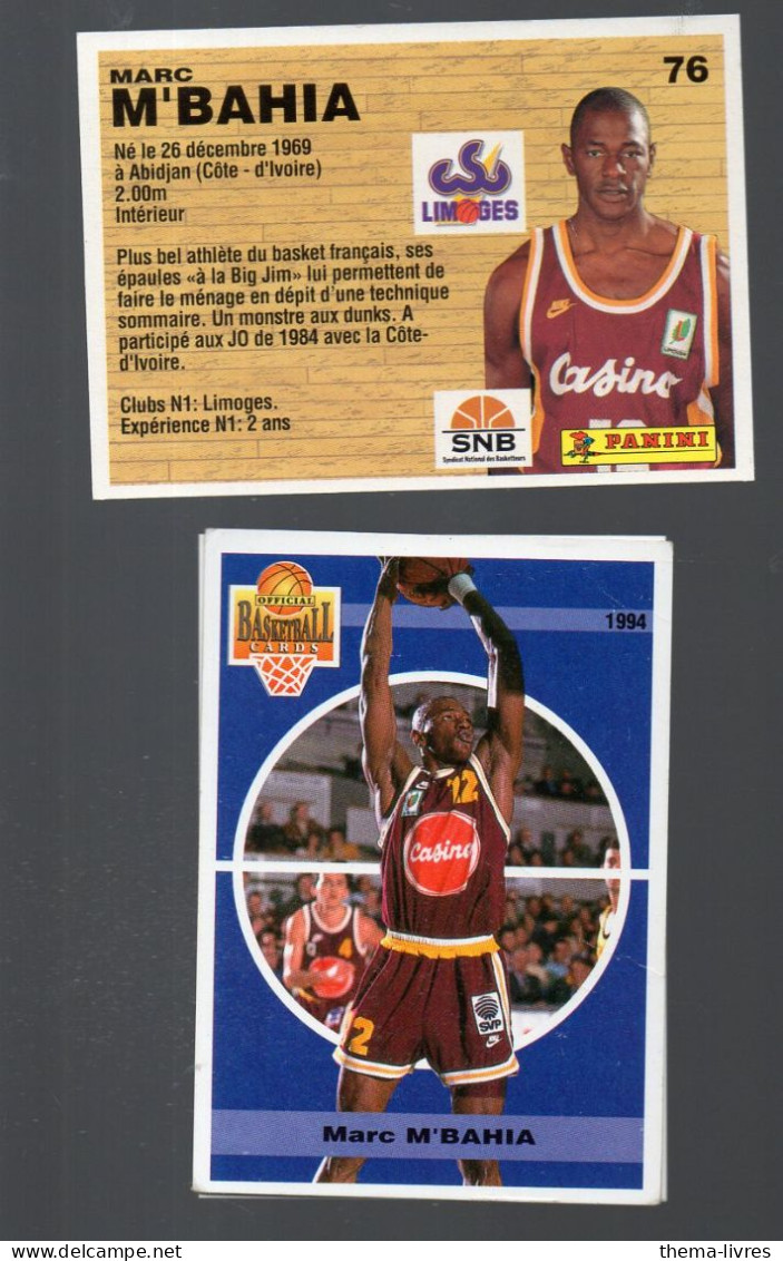 (Basket) Image PANINI 1994 N°76 MARC M'BAHIA  (PPP42672A) - Sonstige & Ohne Zuordnung