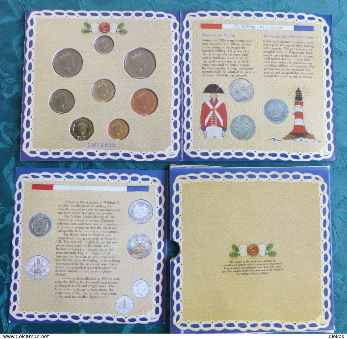 1990 ROYAL MINT  UK Uncirculated Coin Set In Presentation Folder   #p7 - Mint Sets & Proof Sets