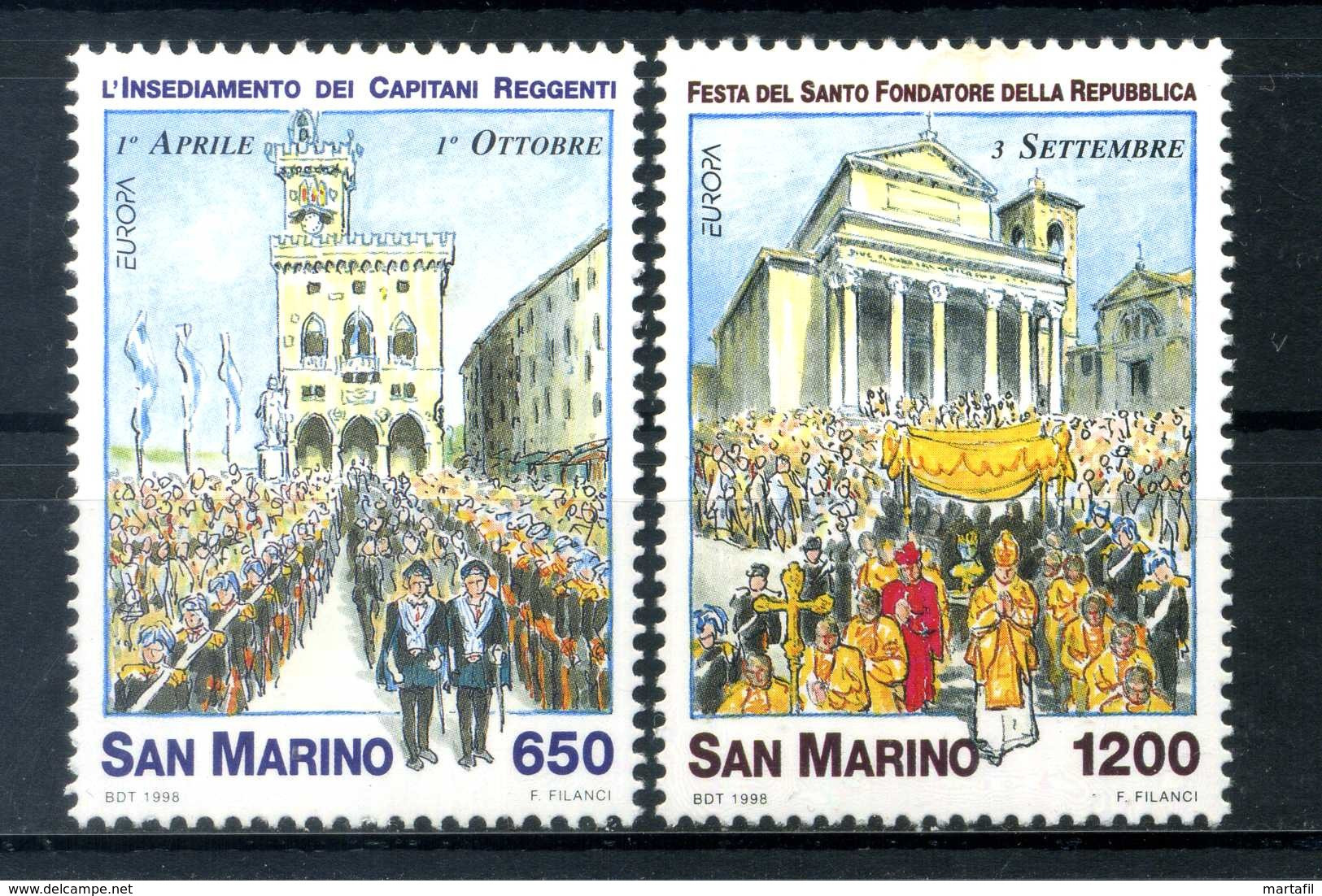 1998 SAN MARINO SET MNH ** - Ongebruikt