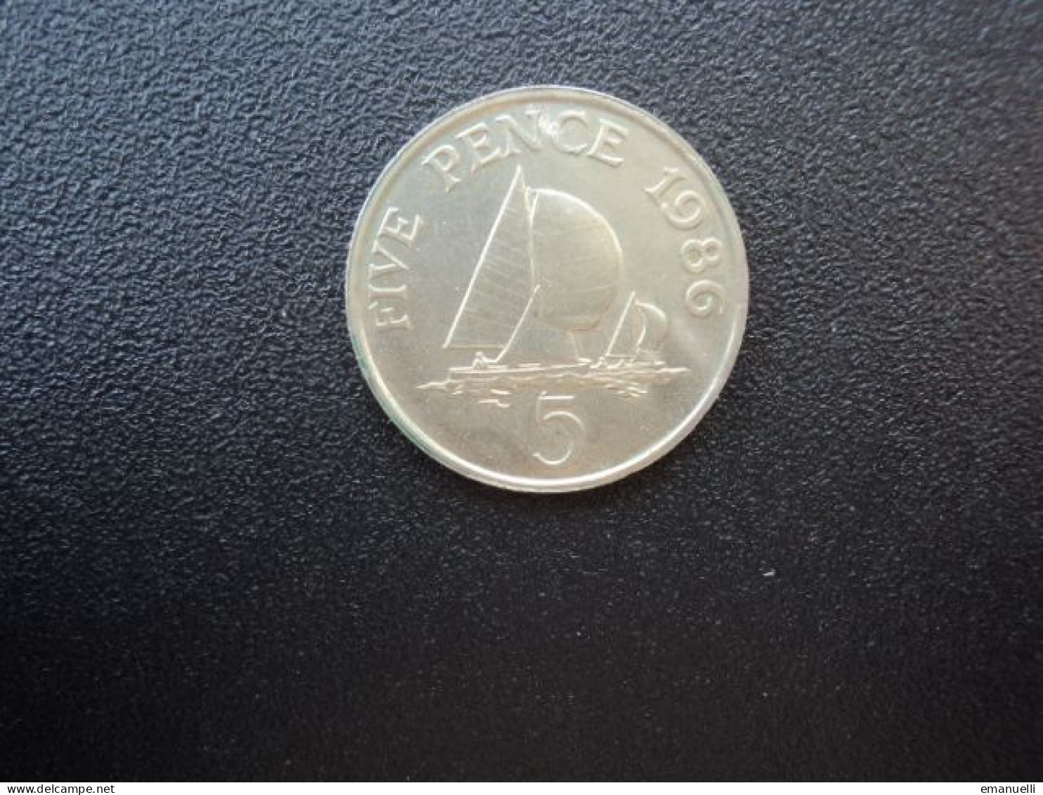 GUERNESEY : 5 PENCE  1986    KM 42.1     SUP * - Guernesey