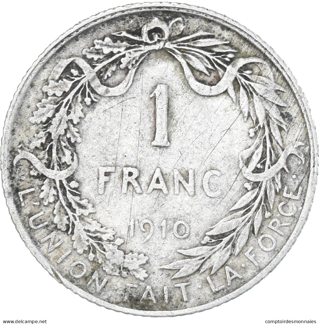 Monnaie, Belgique, Franc, 1910, TTB, Argent, KM:72 - 1 Franc